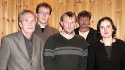 Styret i 2002:  Oddvar Gran, Anders Haugen, Finn Holm Olsen, Bjørn Brenna og Astrid Braut.