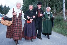 Kulturbærere fra hele Valdres:  Gunhild Synnøve Aspholt, Magni og Rolf Karlberg, Gudrun Bøhle.